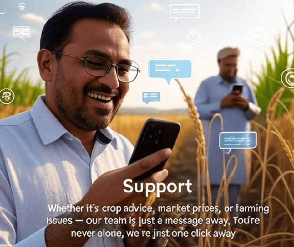 Agriculture, A photo doctore his helping farmer with his expertise